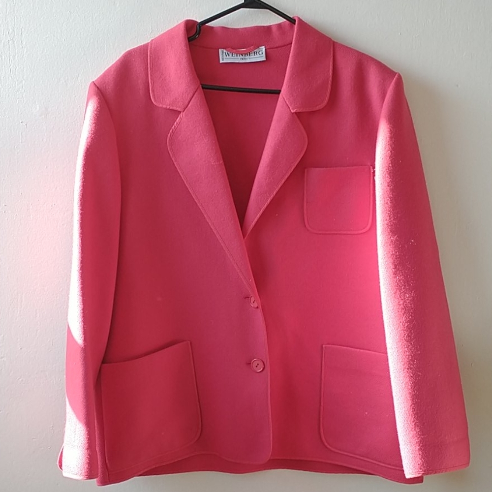 Weingerb red wool jacket